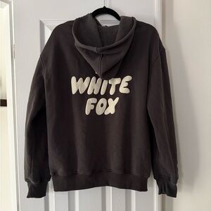 White Fox Gray Hoodie